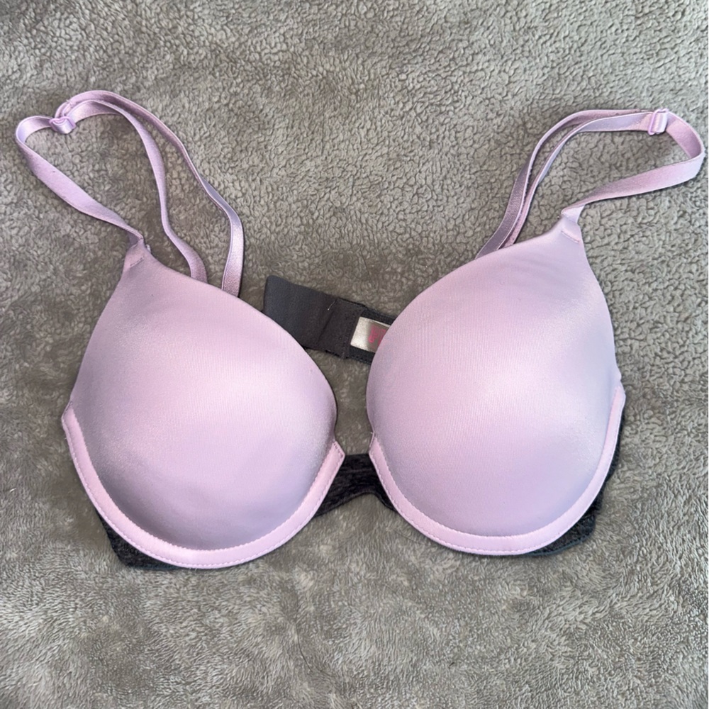 VS Pink Lavender and grey bra